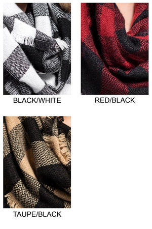 BUFFALO CHECK INFINITY SCARF (color variants)