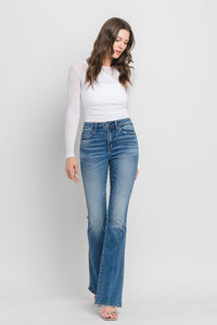 HIGH RISE BOOTCUT JEANS  (MED WASH)