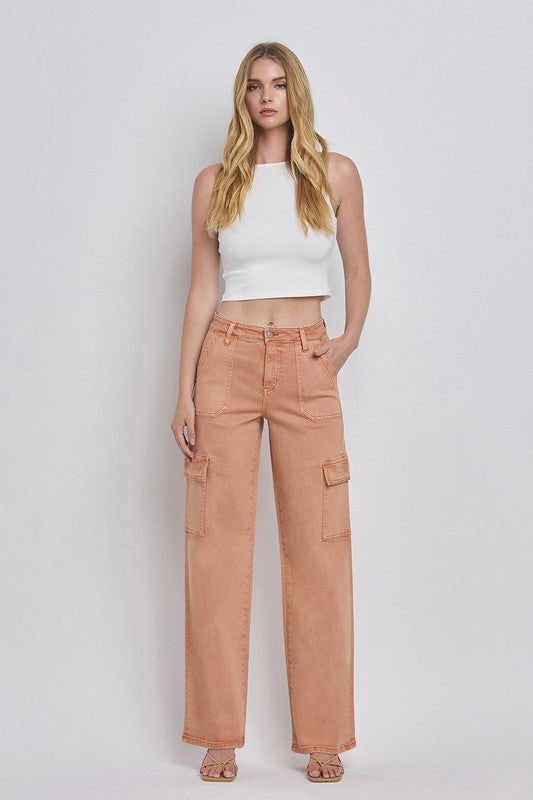 HIGH RISE UTILITY CARGO JEAN (CORK)