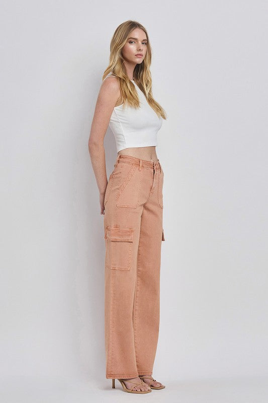 HIGH RISE UTILITY CARGO JEAN (CORK)