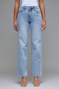 HIGH RISE CLASSIC STRAIGHT LEG (MED-LIGHT WASH)