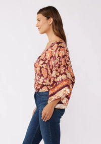 KIMONO SLEEVE BLOUSE