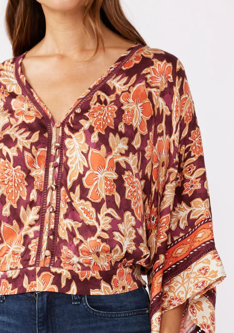 KIMONO SLEEVE BLOUSE