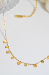 DELICATE NON-TARNISH CHAIN NECKLACE (GOLD PLATED)