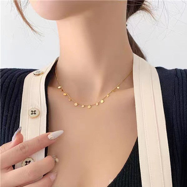 DELICATE NON-TARNISH CHAIN NECKLACE (GOLD PLATED)