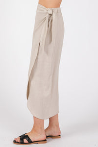 Wrap Midi Skirt in Natural (style guide only)