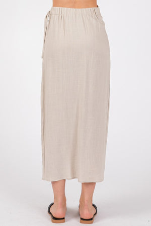 Wrap Midi Skirt in Natural (style guide only)