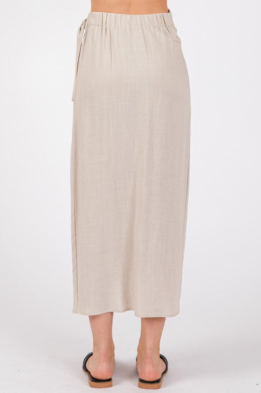 Wrap Midi Skirt in Natural (style guide only)