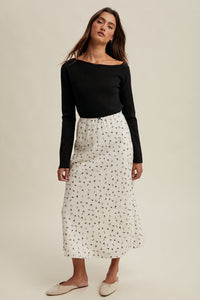 ONE SHOULDERED PULLOVER SWEATER IN BLACK