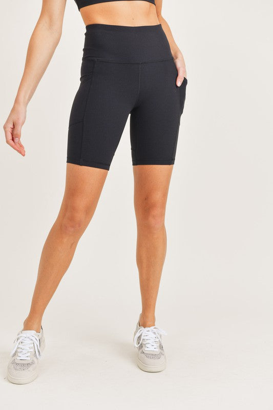 HIGH IMPACT BIKER SHORTS with side pockets
