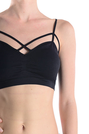 BRALETTE WITH STRAPPY FRONT DETAIL (W/ PADDING)