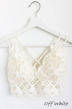 FLORAL LACE BRALETTE (OFF-WHITE)