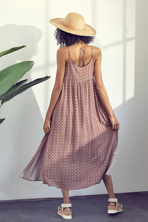 V-NECK MAXI SUNDRESS